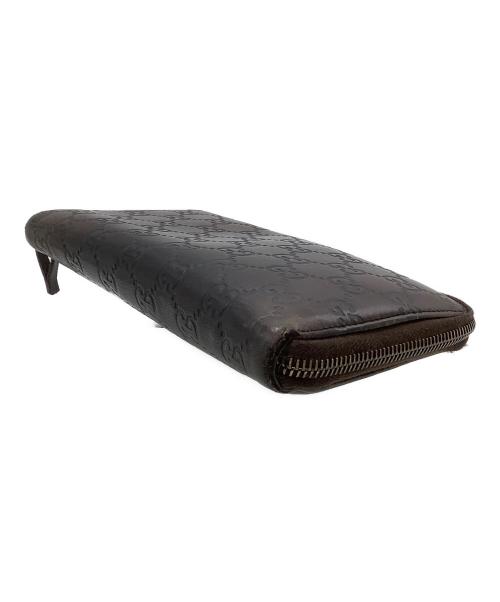 GUCCI（グッチ）GUCCI (グッチ) 長財布　グッチシマ 付属品	本体のみ ブラウンの古着・服飾アイテム