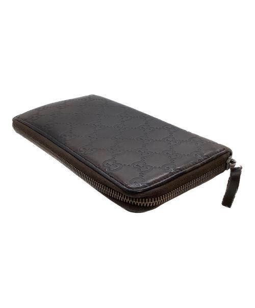 GUCCI（グッチ）GUCCI (グッチ) 長財布　グッチシマ 付属品	本体のみ ブラウンの古着・服飾アイテム