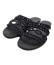 HERMES（エルメス）の古着「ラバーサンダル」｜ブラック