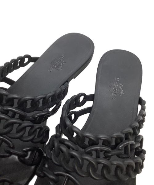 HERMES（エルメス）HERMES (エルメス) ラバーサンダル ブラック サイズ:36の古着・服飾アイテム