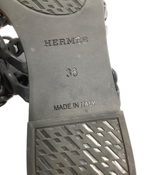 HERMES（エルメス）HERMES (エルメス) ラバーサンダル ブラック サイズ:36の古着・服飾アイテム