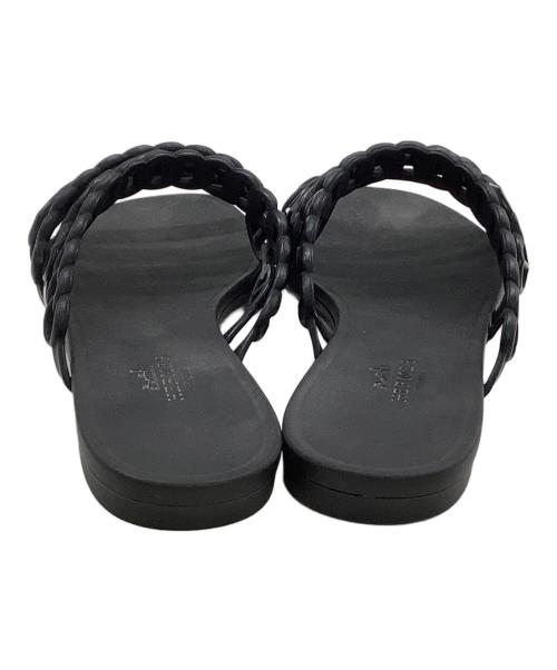 HERMES（エルメス）HERMES (エルメス) ラバーサンダル ブラック サイズ:36の古着・服飾アイテム