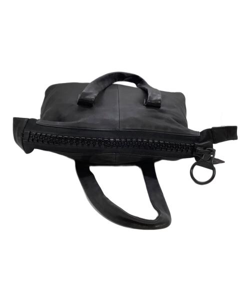 kawa-kawa（カワカワ）kawa-kawa (カワカワ) トートバッグ ビッグジップ ブラックの古着・服飾アイテム