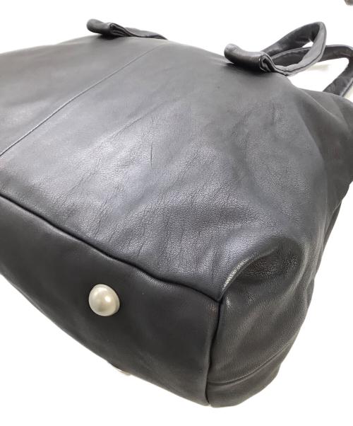 kawa-kawa（カワカワ）kawa-kawa (カワカワ) トートバッグ ビッグジップ ブラックの古着・服飾アイテム