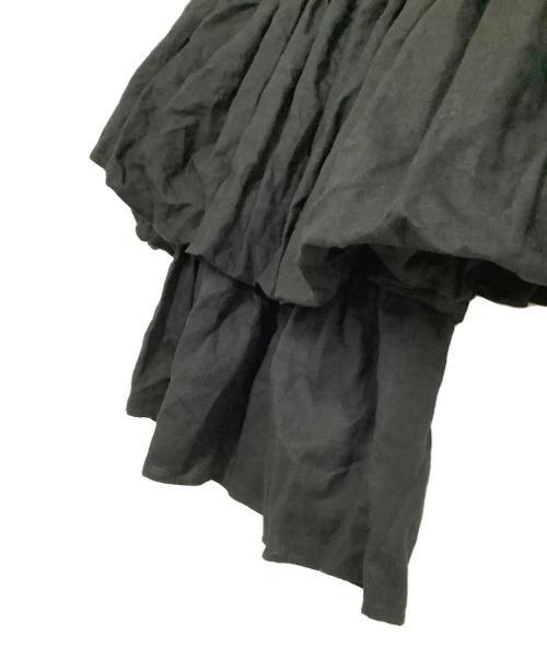 Whim Gazette（ウィムガゼット）Whim Gazette (ウィムガゼット) リネンオフショルブラウス ブラック サイズ:freeの古着・服飾アイテム