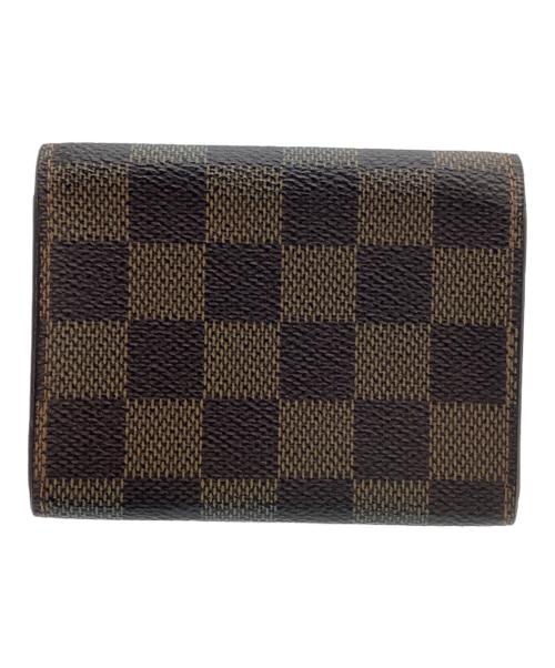 LOUIS VUITTON（ルイ ヴィトン）LOUIS VUITTON (ルイ ヴィトン) 名刺入れ ダミエ  アンヴェロップ・カルト・ドゥ・ヴィジット ブラウンの古着・服飾アイテム