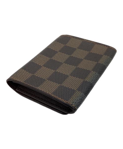 LOUIS VUITTON（ルイ ヴィトン）LOUIS VUITTON (ルイ ヴィトン) 名刺入れ ダミエ  アンヴェロップ・カルト・ドゥ・ヴィジット ブラウンの古着・服飾アイテム