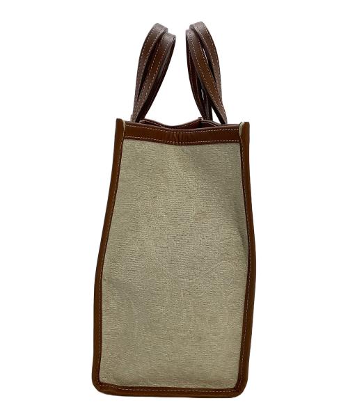 TOMORROW LAND（トゥモローランド）TOMORROW LAND (トゥモローランド) A VACATION (ア ヴァケーション) トートバッグ BOX スモールトートバッグ ブラウン×ホワイトの古着・服飾アイテム