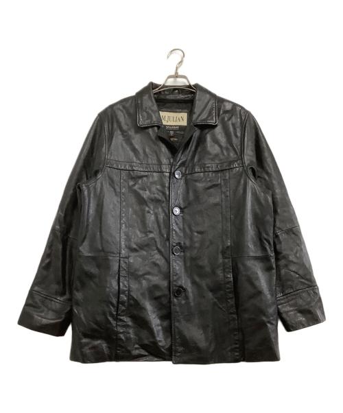 M.JULIAN（エムジュリアン）M.JULIAN (エムジュリアン) レザージャケット　ライナー付き ブラック サイズ:Mの古着・服飾アイテム