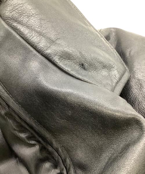 M.JULIAN（エムジュリアン）M.JULIAN (エムジュリアン) レザージャケット　ライナー付き ブラック サイズ:Mの古着・服飾アイテム