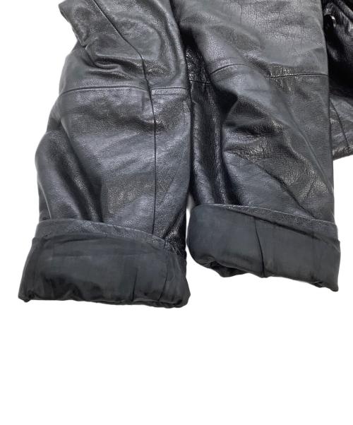 M.JULIAN（エムジュリアン）M.JULIAN (エムジュリアン) レザージャケット　ライナー付き ブラック サイズ:Mの古着・服飾アイテム