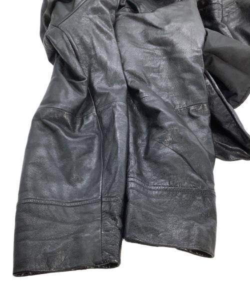 M.JULIAN（エムジュリアン）M.JULIAN (エムジュリアン) レザージャケット　ライナー付き ブラック サイズ:Mの古着・服飾アイテム