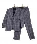 PAUL SMITHポールスミス）の古着「セットアップスーツ チェック」｜ネイビー×パープル