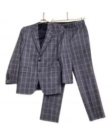 PAUL SMITH（ポールスミス）の古着「セットアップスーツ チェック」｜ネイビー×パープル