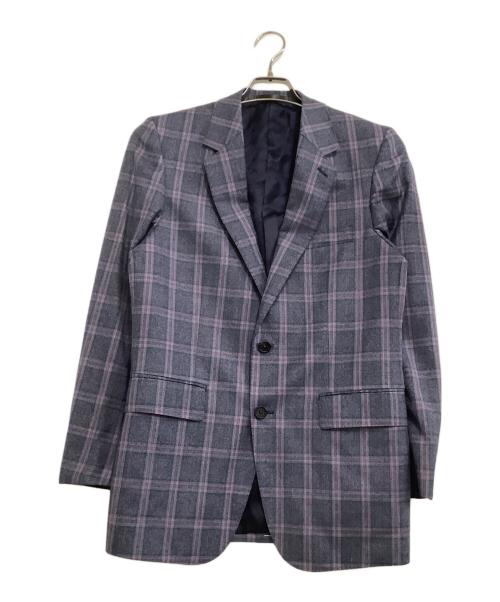 PAUL SMITH（ポールスミス）PAUL SMITH (ポールスミス) セットアップスーツ チェック ネイビー×パープル サイズ:Mの古着・服飾アイテム