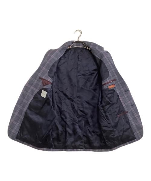 PAUL SMITH（ポールスミス）PAUL SMITH (ポールスミス) セットアップスーツ チェック ネイビー×パープル サイズ:Mの古着・服飾アイテム