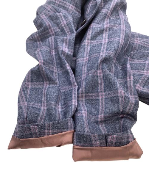 PAUL SMITH（ポールスミス）PAUL SMITH (ポールスミス) セットアップスーツ チェック ネイビー×パープル サイズ:Mの古着・服飾アイテム