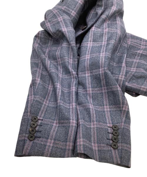 PAUL SMITH（ポールスミス）PAUL SMITH (ポールスミス) セットアップスーツ チェック ネイビー×パープル サイズ:Mの古着・服飾アイテム