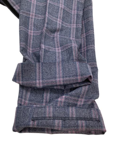 PAUL SMITH（ポールスミス）PAUL SMITH (ポールスミス) セットアップスーツ チェック ネイビー×パープル サイズ:Mの古着・服飾アイテム