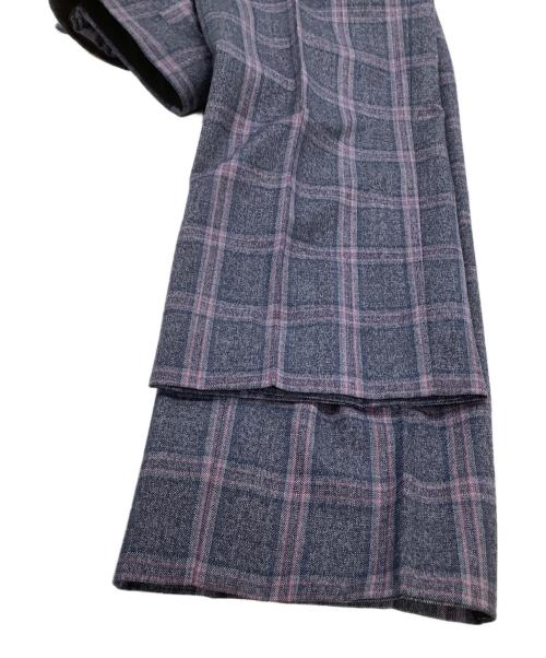 PAUL SMITH（ポールスミス）PAUL SMITH (ポールスミス) セットアップスーツ チェック ネイビー×パープル サイズ:Mの古着・服飾アイテム