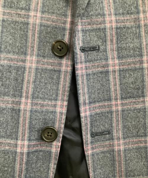 PAUL SMITH（ポールスミス）PAUL SMITH (ポールスミス) セットアップスーツ チェック ネイビー×パープル サイズ:Mの古着・服飾アイテム