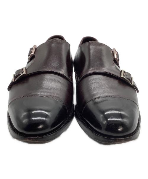 三陽山長（サンヨウヤマチョウ）三陽山長 (サンヨウヤマチョウ) ダブルモンクストラップシューズ 	源四郎 ブラウン サイズ:8 1/2の古着・服飾アイテム