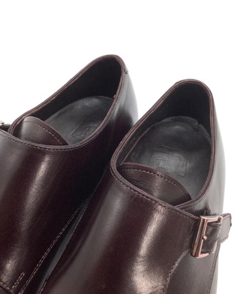 三陽山長（サンヨウヤマチョウ）三陽山長 (サンヨウヤマチョウ) ダブルモンクストラップシューズ 	源四郎 ブラウン サイズ:8 1/2の古着・服飾アイテム