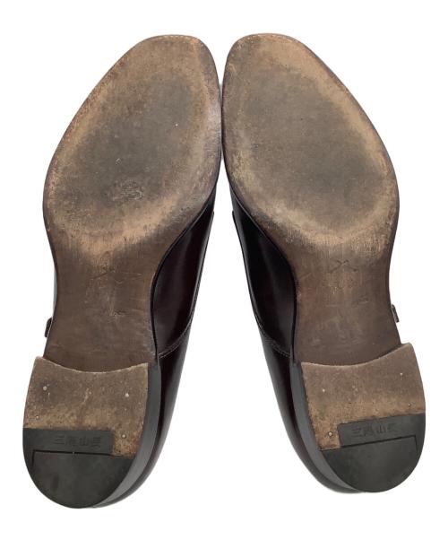 三陽山長（サンヨウヤマチョウ）三陽山長 (サンヨウヤマチョウ) ダブルモンクストラップシューズ 	源四郎 ブラウン サイズ:8 1/2の古着・服飾アイテム