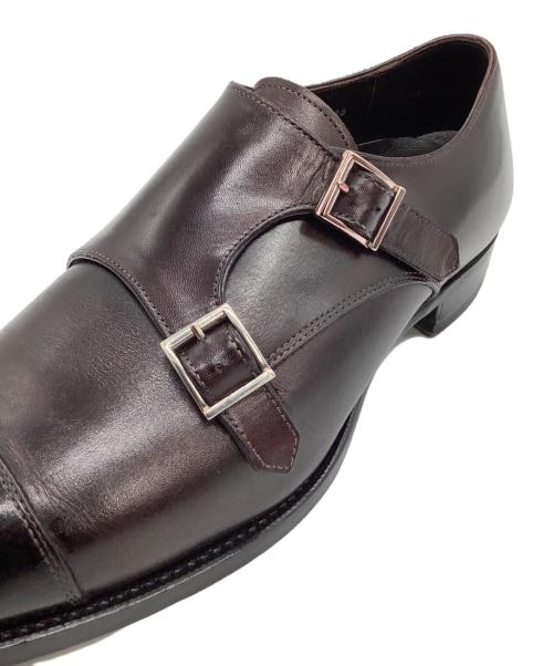 三陽山長（サンヨウヤマチョウ）三陽山長 (サンヨウヤマチョウ) ダブルモンクストラップシューズ 	源四郎 ブラウン サイズ:8 1/2の古着・服飾アイテム