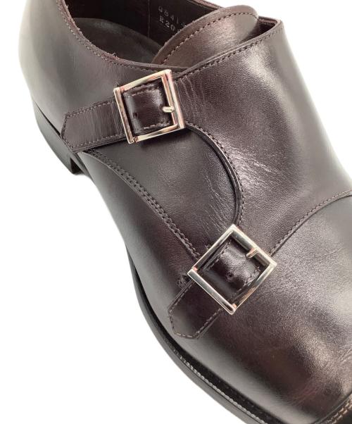 三陽山長（サンヨウヤマチョウ）三陽山長 (サンヨウヤマチョウ) ダブルモンクストラップシューズ 	源四郎 ブラウン サイズ:8 1/2の古着・服飾アイテム
