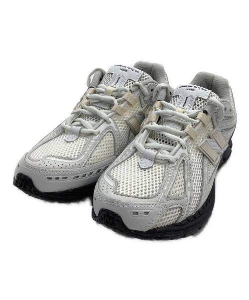 NEW BALANCE（ニューバランス）NEW BALANCE (ニューバランス) COMME des GARCONS HOMME (コムデギャルソン オム) スニーカー ホワイト×ブラック サイズ:27の古着・服飾アイテム