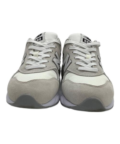 NEW BALANCE（ニューバランス）NEW BALANCE (ニューバランス) COMME des GARCONS HOMME (コムデギャルソン オム) スニーカー ホワイト×グレー サイズ:27の古着・服飾アイテム