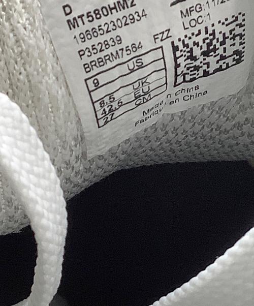 NEW BALANCE（ニューバランス）NEW BALANCE (ニューバランス) COMME des GARCONS HOMME (コムデギャルソン オム) スニーカー ホワイト×グレー サイズ:27の古着・服飾アイテム