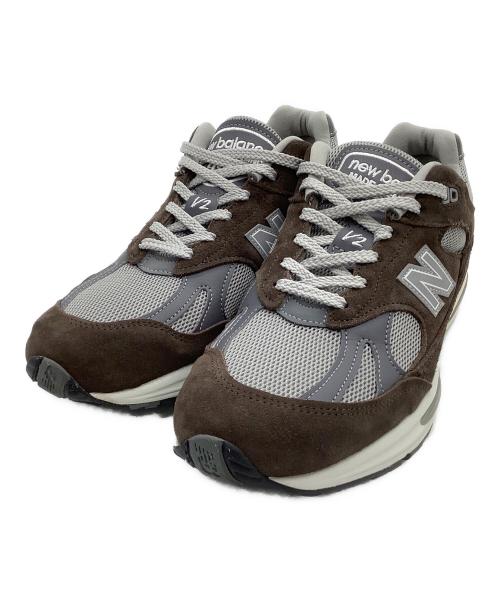 NEW BALANCE（ニューバランス）NEW BALANCE (ニューバランス) スニーカー 991V2 ブラウン×グレー サイズ:27.5の古着・服飾アイテム