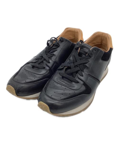 LOUIS VUITTON（ルイ ヴィトン）LOUIS VUITTON (ルイ ヴィトン) レザースニーカー ブラック サイズ:6 1/2の古着・服飾アイテム