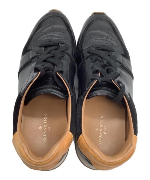 LOUIS VUITTON（ルイ ヴィトン）LOUIS VUITTON (ルイ ヴィトン) レザースニーカー ブラック サイズ:6 1/2の古着・服飾アイテム