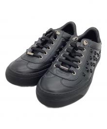 JIMMY CHOO（ジミーチュウ）の古着「ローカットスニーカー	ACE　スタッズ」｜ブラック