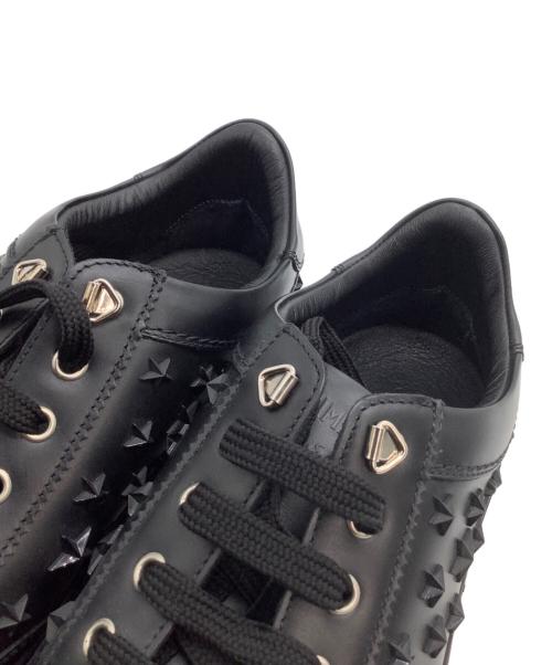 JIMMY CHOO（ジミーチュウ）JIMMY CHOO (ジミーチュウ) ローカットスニーカー	ACE　スタッズ ブラック サイズ:41の古着・服飾アイテム