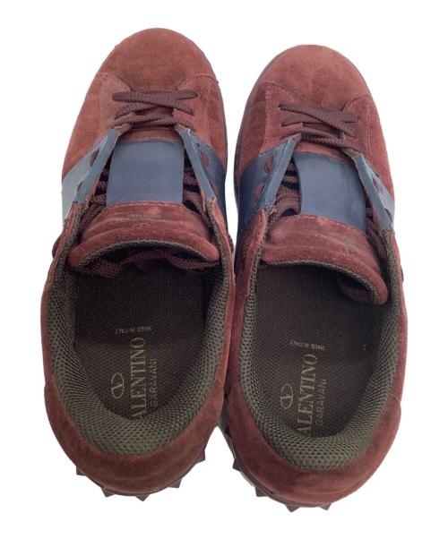 VALENTINO GARAVANI（ヴァレンティノ・ガラヴァーニ）VALENTINO GARAVANI (ヴァレンティノ・ガラヴァーニ) ローカットスニーカー レッド×ネイビー サイズ:40の古着・服飾アイテム