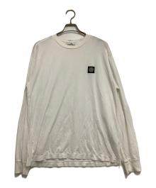STONE ISLAND（ストーンアイランド）の古着「長袖カットソー」｜ホワイト