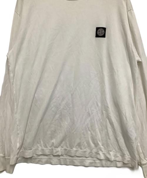 STONE ISLAND（ストーンアイランド）STONE ISLAND (ストーンアイランド) 長袖カットソー ホワイト サイズ:XLの古着・服飾アイテム