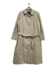 BURBERRY LONDON（バーバリーロンドン）の古着「ステンカラーコート 裏地ノヴァチェック柄」｜ベージュ