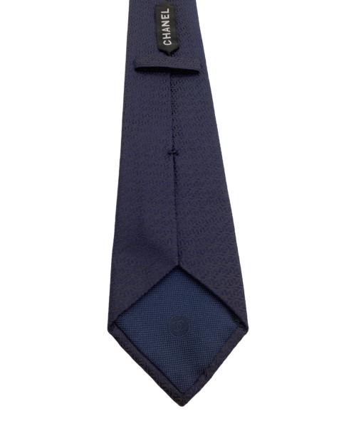 CHANEL（シャネル）CHANEL (シャネル) ネクタイ ココマーク柄 ネイビー サイズ:表記なしの古着・服飾アイテム