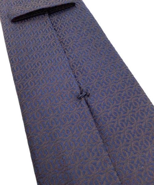 CHANEL（シャネル）CHANEL (シャネル) ネクタイ ココマーク柄 ネイビー サイズ:表記なしの古着・服飾アイテム