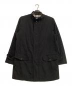 Burberry'sバーバリー）の古着「スタンドカラーコート」｜ブラック