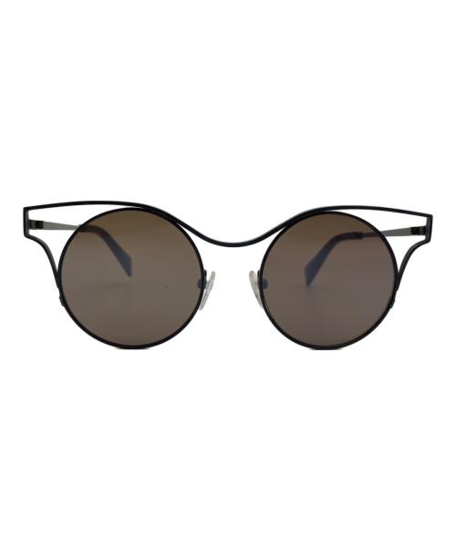 YOHJI YAMAMOTO（ヨウジヤマモト）YOHJI YAMAMOTO (ヨウジヤマモト) サングラス YY7014 ブラック サイズ:49□20の古着・服飾アイテム