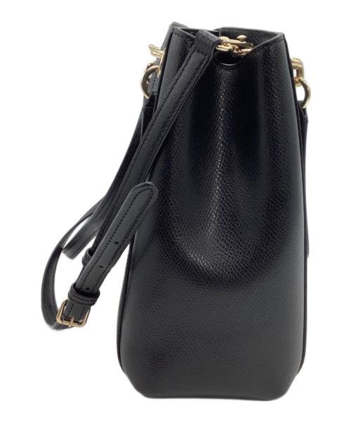 COACH（コーチ）COACH (コーチ) 2WAYバッグ ブラック×ゴールドの古着・服飾アイテム