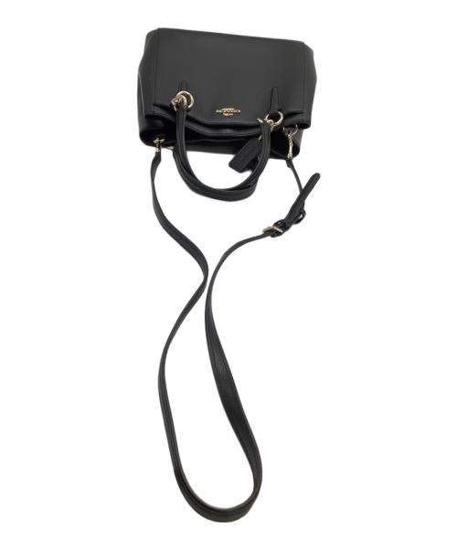 COACH（コーチ）COACH (コーチ) 2WAYバッグ ブラック×ゴールドの古着・服飾アイテム