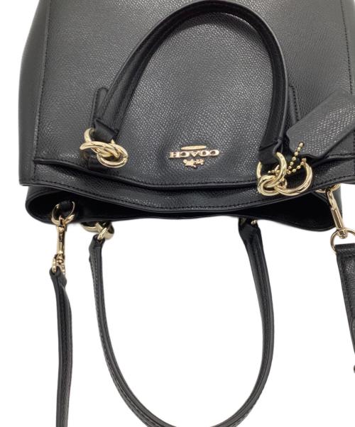 COACH（コーチ）COACH (コーチ) 2WAYバッグ ブラック×ゴールドの古着・服飾アイテム