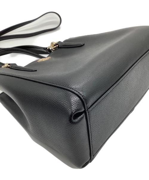 COACH（コーチ）COACH (コーチ) 2WAYバッグ ブラック×ゴールドの古着・服飾アイテム